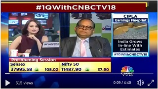 BEML CMD Speaks To CNBC - 08.08.2018